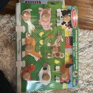 Melissa and Doug Woden Puzzle (comes with a bonus smaller wooden puzzle)